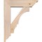 Ekena Millwork Balboa Traditional Smooth Bracket w/ Offset Brace, Douglas Fir, 5 1/2"W x 18"D x 22"H BKT0604X18X22BOA01SDF - alternate 4
